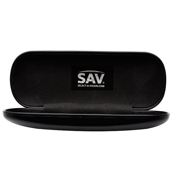 slide 2 of 5, Sav Eyeglass Rectangle Hard Case, Fits Most Sizes, 1 ct