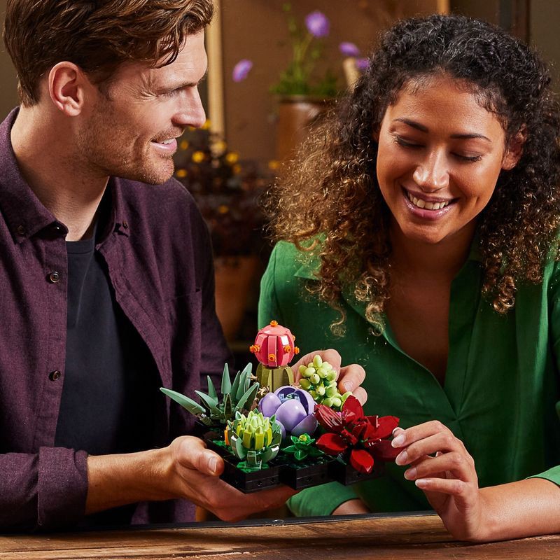 slide 3 of 6, LEGO Icons Succulents Plants and Flowers Set 10309, 1 ct
