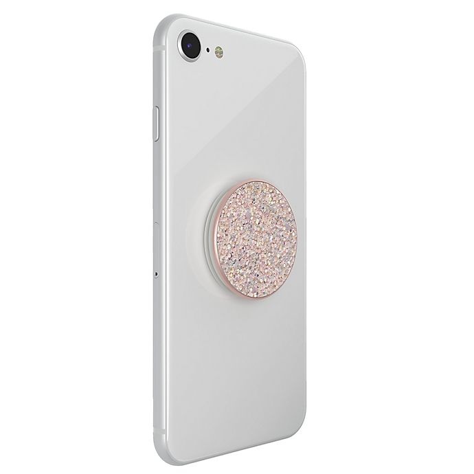 slide 3 of 3, PopSockets Sparkle Rose Premium Swappable PopGrip Phone Grip and Stand, 1 ct