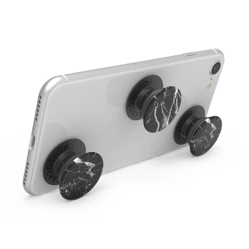 slide 2 of 6, PopSockets Popmini Cell Phone Grip & Stand - Black Marble, 1 ct