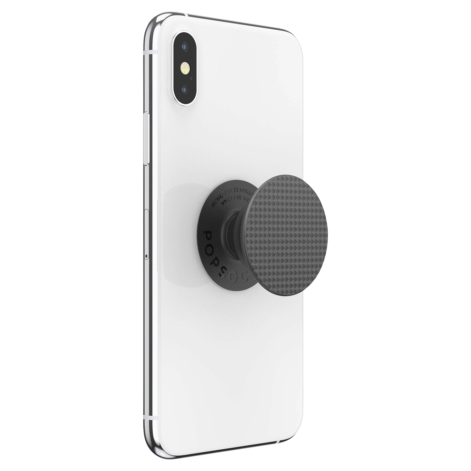 slide 2 of 2, PopSockets Black Knurled Texture PopGrip 1 ea, 1 ct