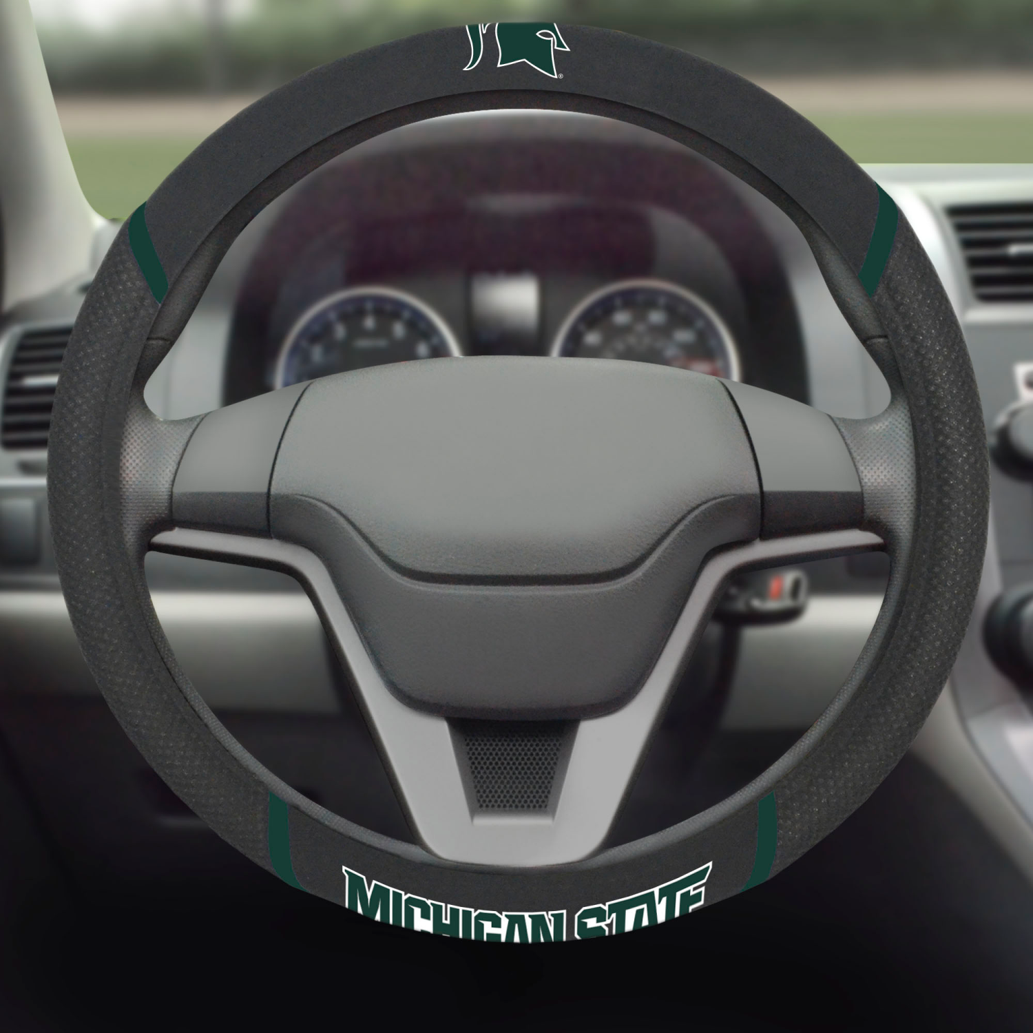 slide 2 of 2, Fanmats Str Wheel Cover Mich State, 1 ct