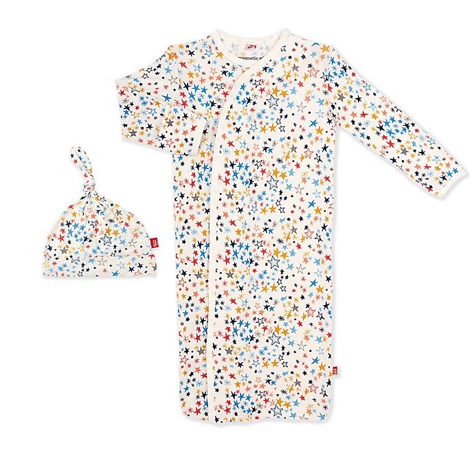 slide 1 of 1, Magnetic Me by Magnificent Baby Magnetic Gown NB-3M Starburst, 1 ct