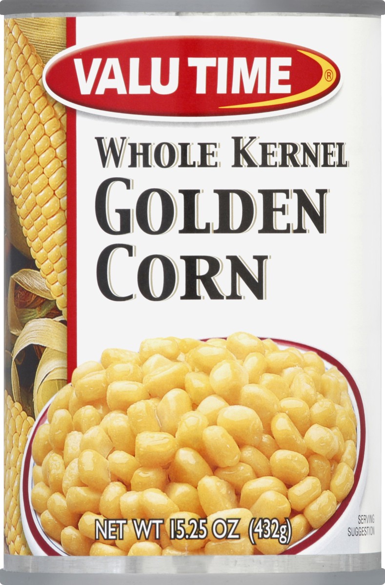 slide 5 of 6, Valu Time Whole Kernel Corn, 15.3 oz