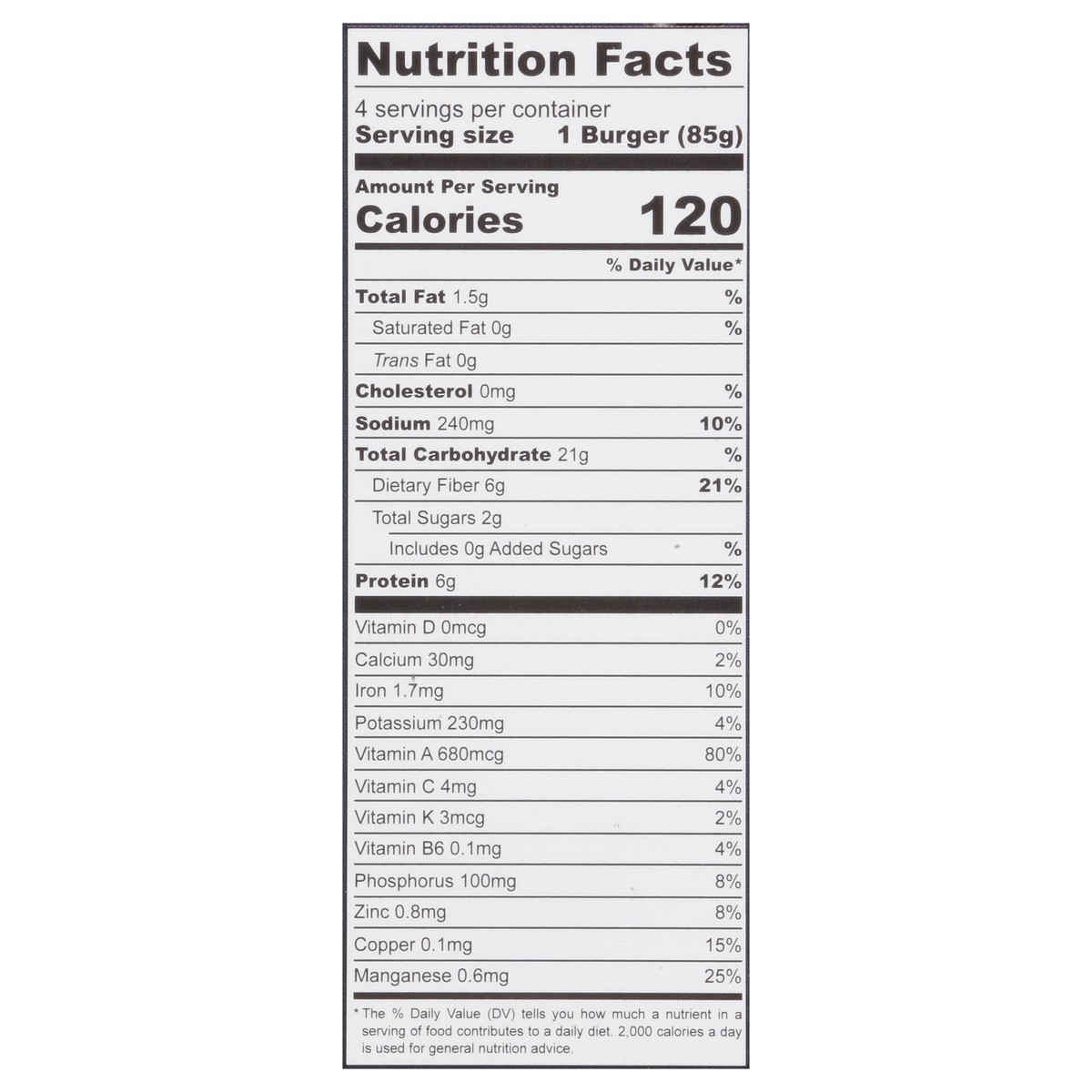 slide 9 of 14, Actual Veggies Black Bean Veggie Burger with Red Pepper & Caramelized Onion 4 - 3 oz Patties, 4 ct