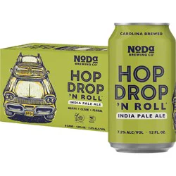NoDa Brewing Co. India Pale Ale Hop Drop 'N Roll Beer, 6 - 12 fl oz Cans