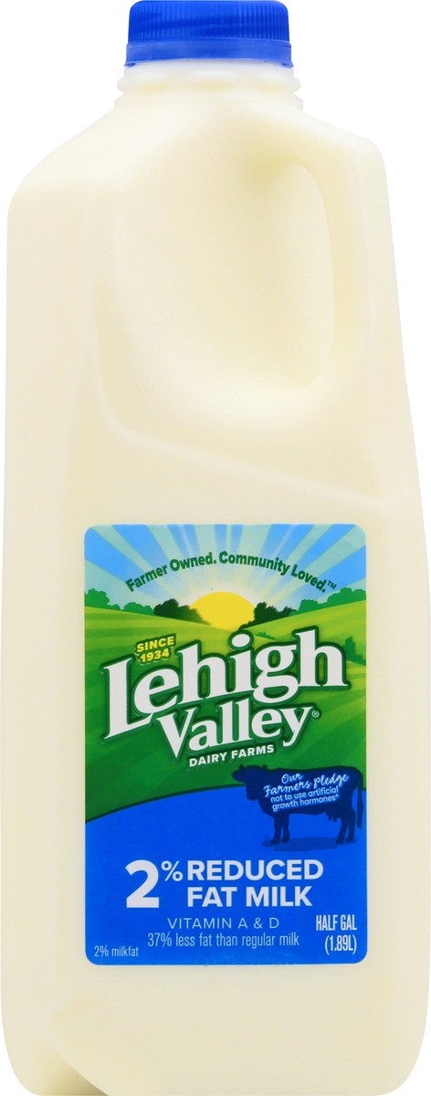 slide 6 of 9, Lehigh Valley Dairy Farms 2% Reduced Fat Milk 0.5 gal, 64.1 ct