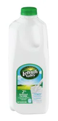 Lehigh Valley Dairy Farms 2% Reduced Fat Milk with Vitamin A and Vitamin D, 0.5 gal