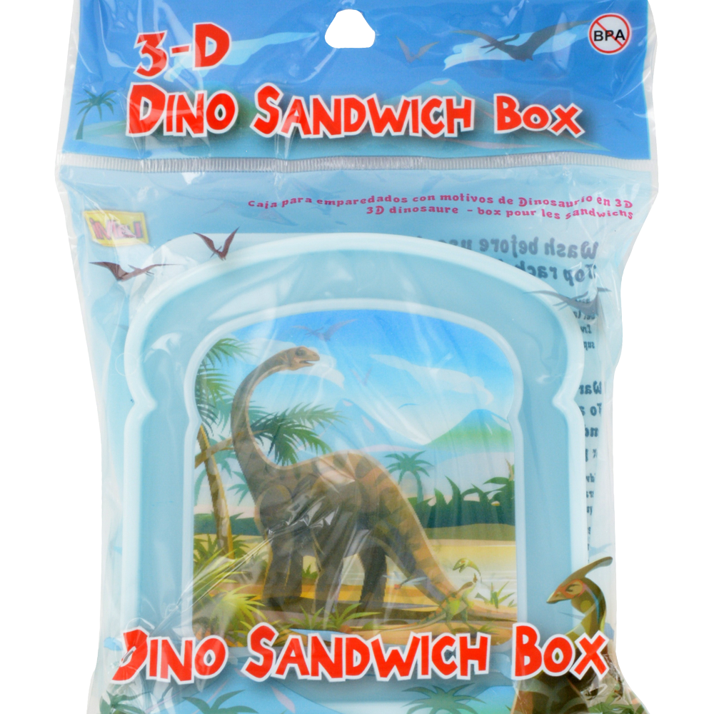 slide 1 of 1, Brite Concepts ATA Retail Brite Concepts Dino Sandwich Box, 1 ct