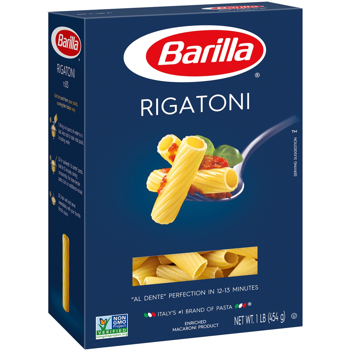 slide 6 of 9, Barilla Rigatoni 1 lb, 1 lb