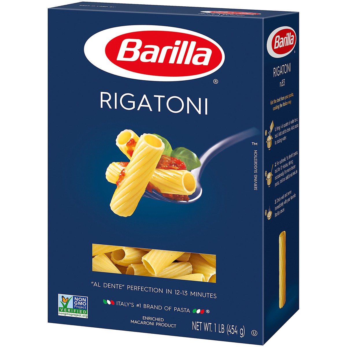 slide 4 of 9, Barilla Rigatoni 1 lb, 1 lb