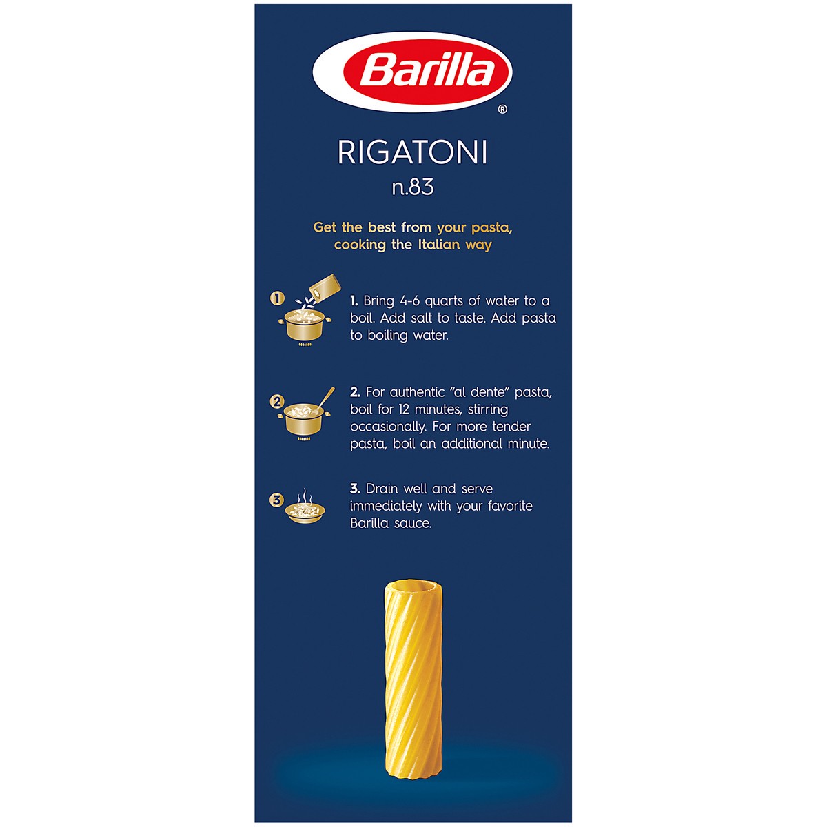 slide 3 of 9, Barilla Rigatoni 1 lb, 1 lb