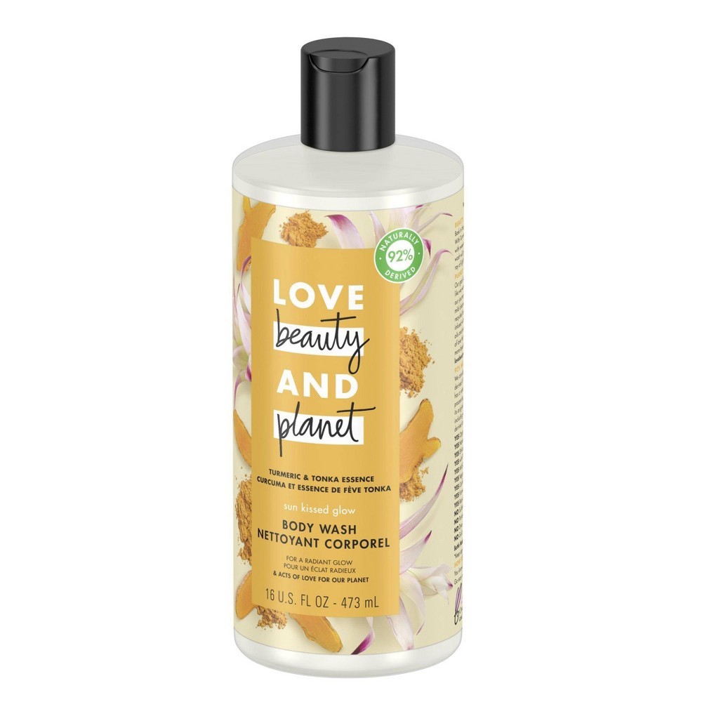 slide 2 of 8, Love Beauty and Planet Body Wash Turmeric & Tonka Essence, 16 oz, 16 oz