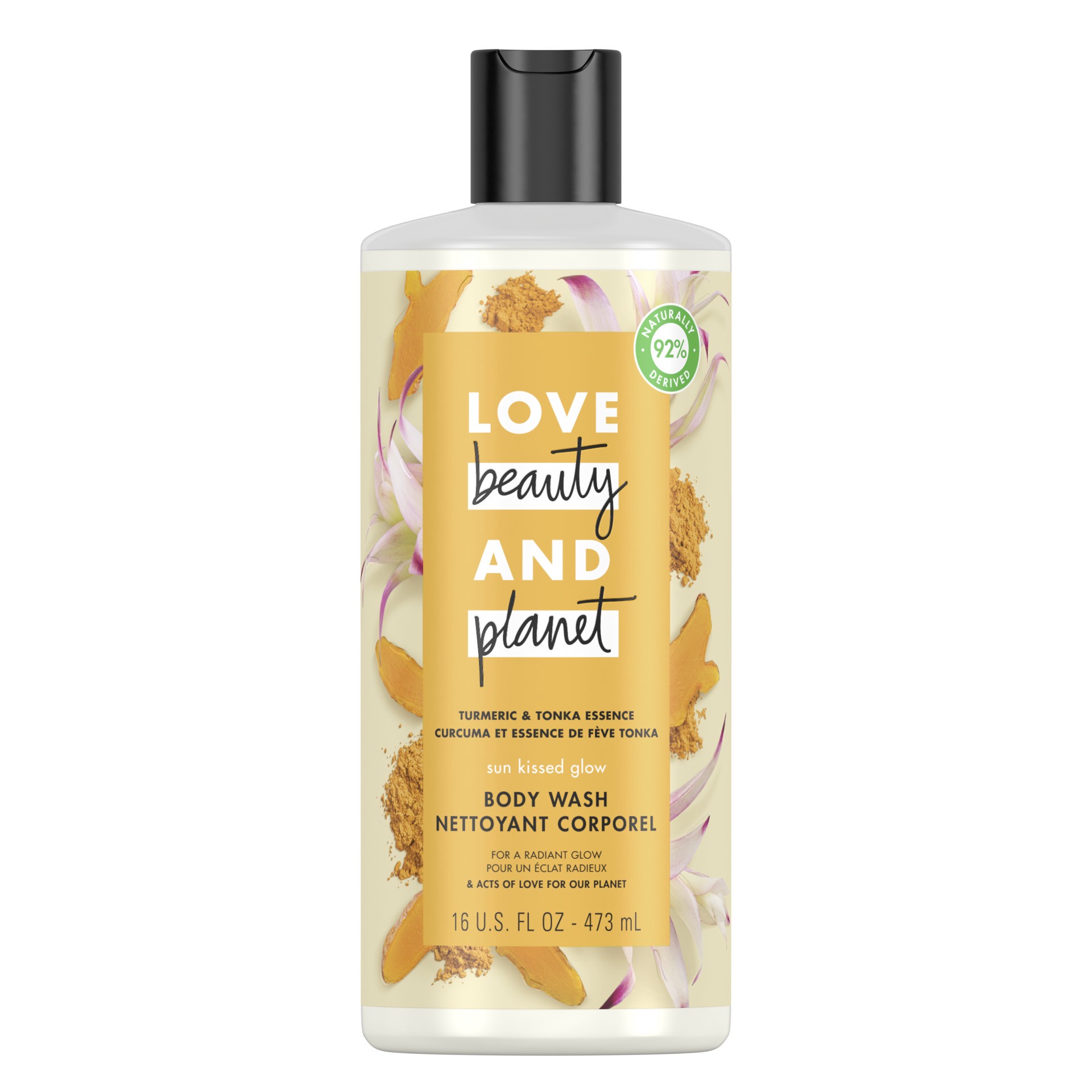 slide 1 of 8, Love Beauty and Planet Body Wash Turmeric & Tonka Essence, 16 oz, 16 oz