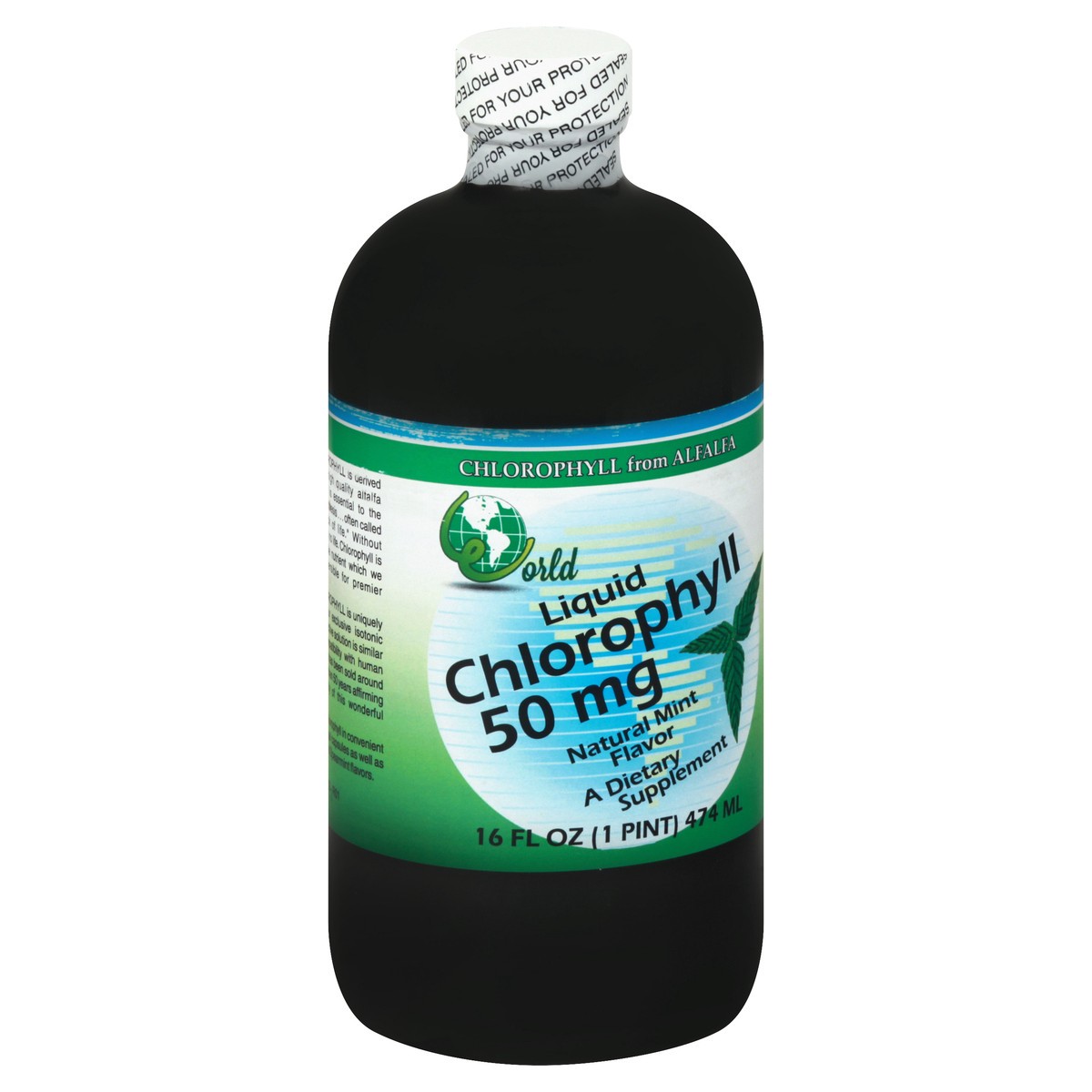 slide 4 of 12, World Organic Natural Mint Flavor Liquid Chlorophyll 16 oz, 16 fl oz