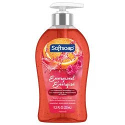 Softsoap Energized Raspberry & Mandarin Scent Hand Soap 11.25 fl oz