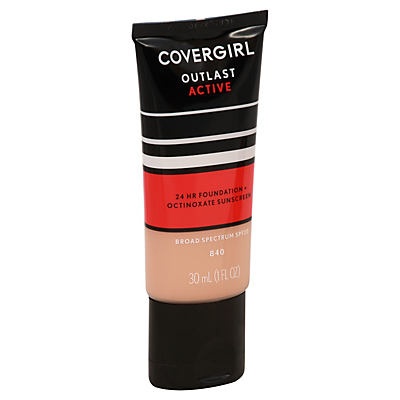 slide 1 of 1, Covergirl Outlast Active Foundation Natural Beige 840, 1 oz