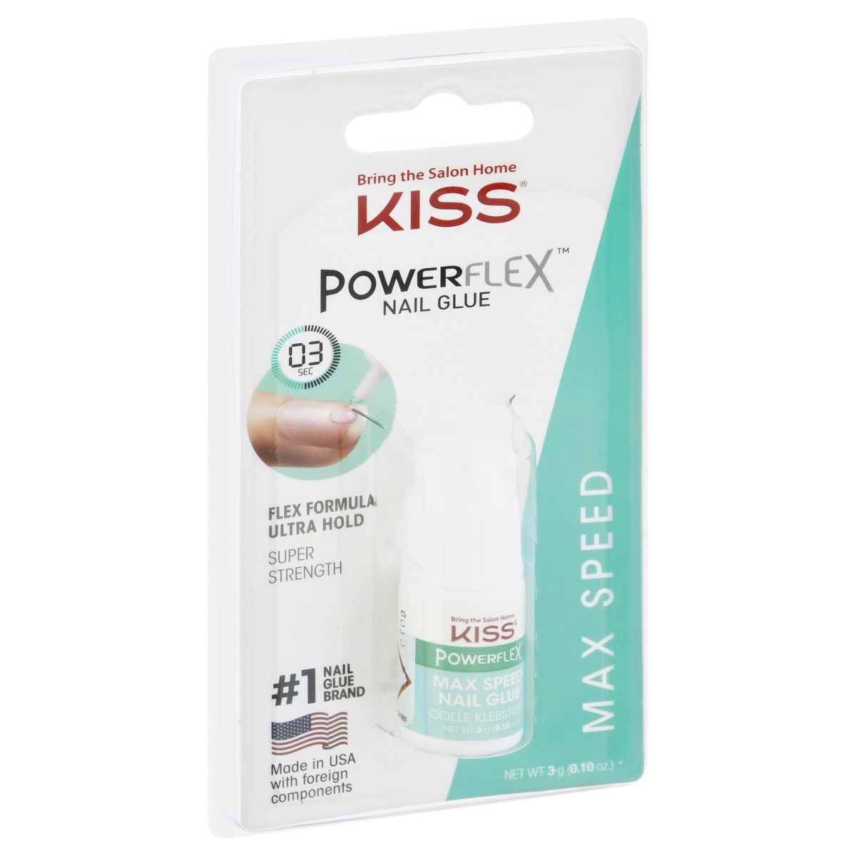 KISS Maximum Speed Nail Glue Set 3g (0.10 oz) - 100 pcs: TrueGether.com