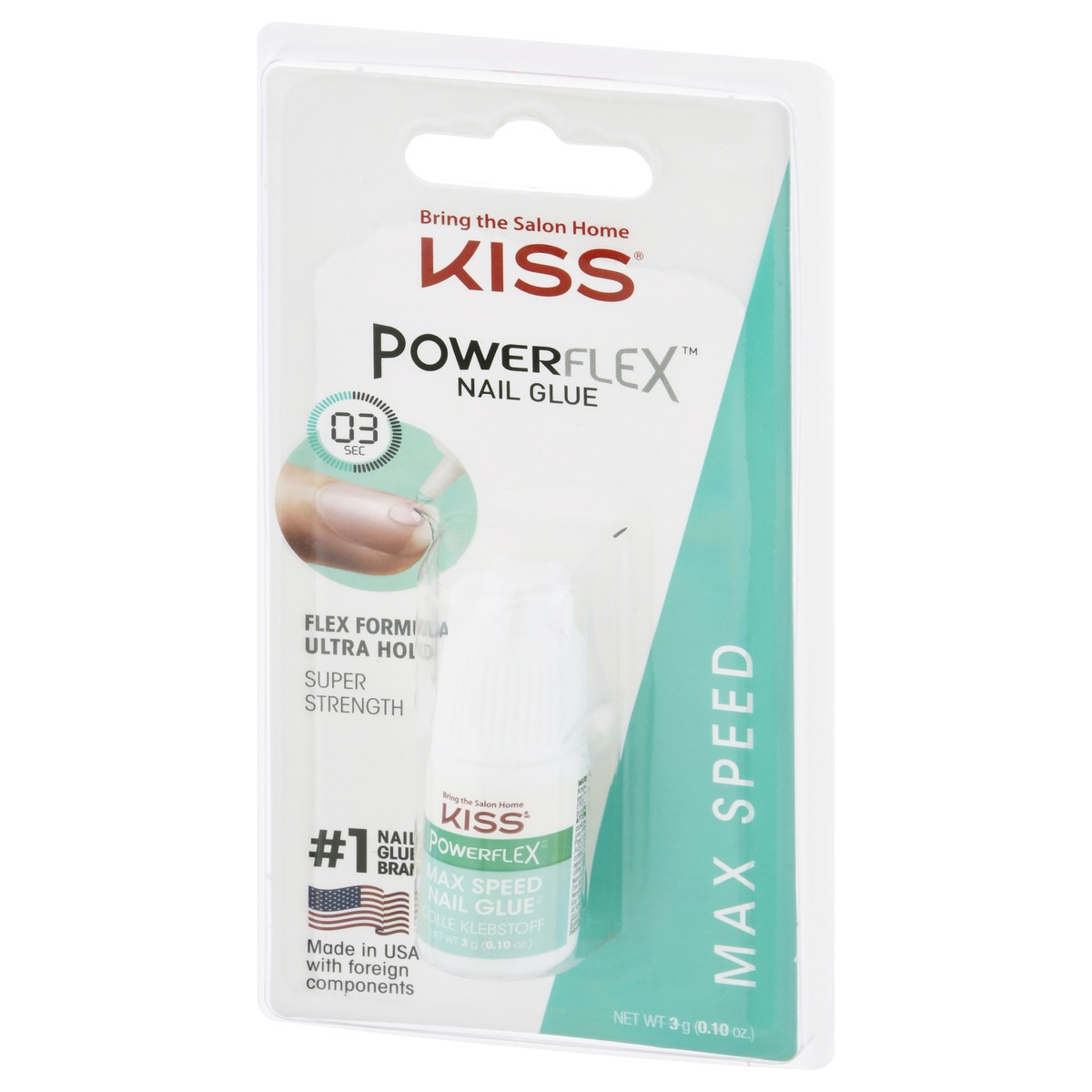 slide 3 of 9, Kiss Powerflex Max Speed Nail Glue, 1 ct
