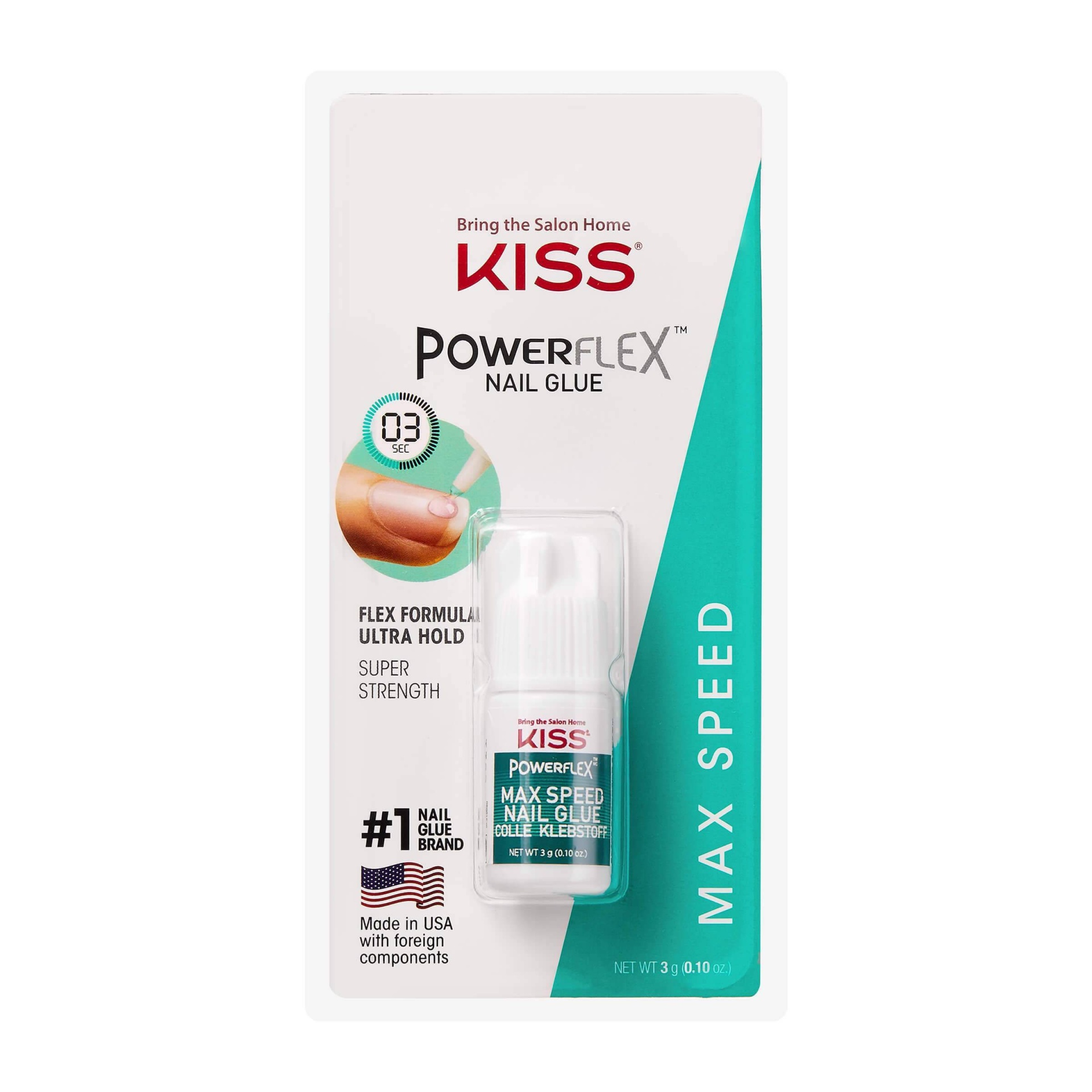 slide 1 of 2, Kiss Powerflex Max Speed Nail Glue, 1 ct