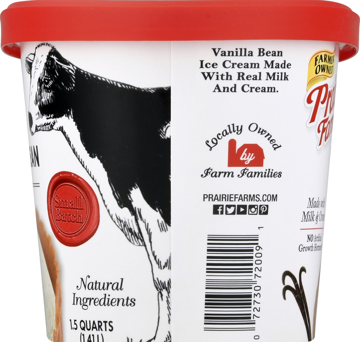 slide 3 of 13, Prairie Farms Premium Vanilla Bean Ice Cream 1.5 qt, 1.5 qt