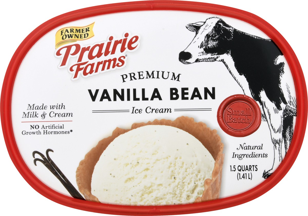 slide 5 of 13, Prairie Farms Premium Vanilla Bean Ice Cream 1.5 qt, 1.5 qt