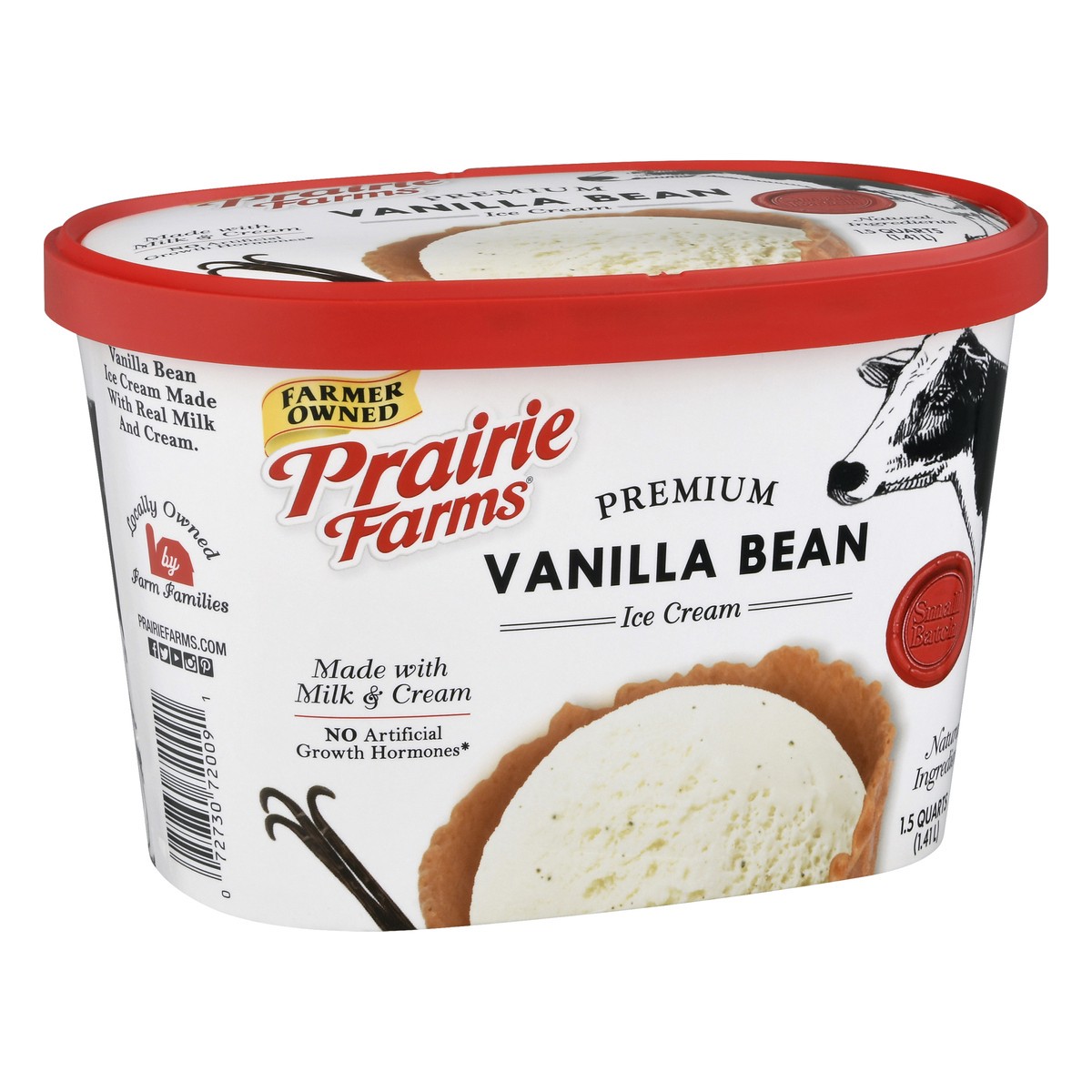 slide 7 of 13, Prairie Farms Premium Vanilla Bean Ice Cream 1.5 qt, 1.5 qt