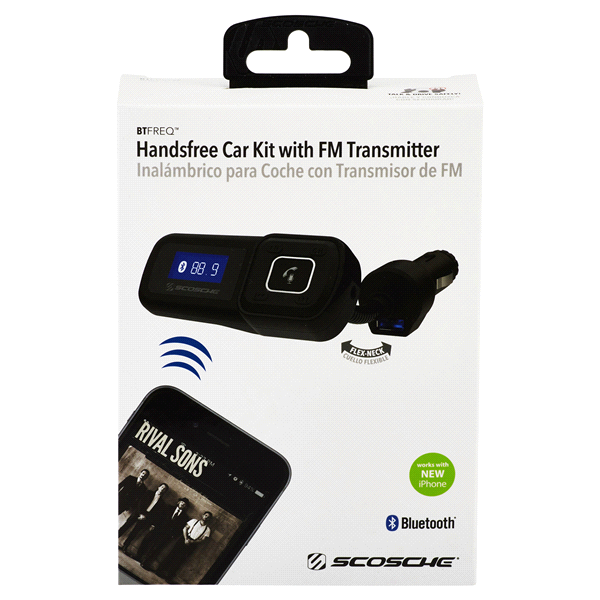 Scosche Bluetooth FM Transmitter with USB Port for Mobile Devices 1 ct