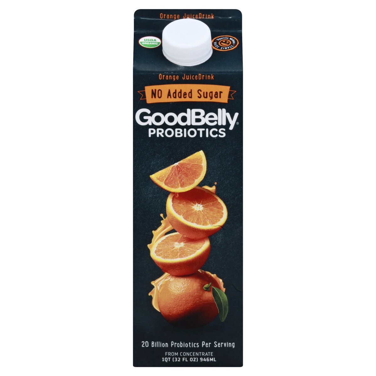 slide 1 of 1, GoodBelly Juice Drink, Probiotics, Orange, 32 fl oz