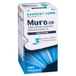 Muro 128 5% Sodium Chloride Hypertonicity Ophthalmic Solution - 0.5 fl oz
