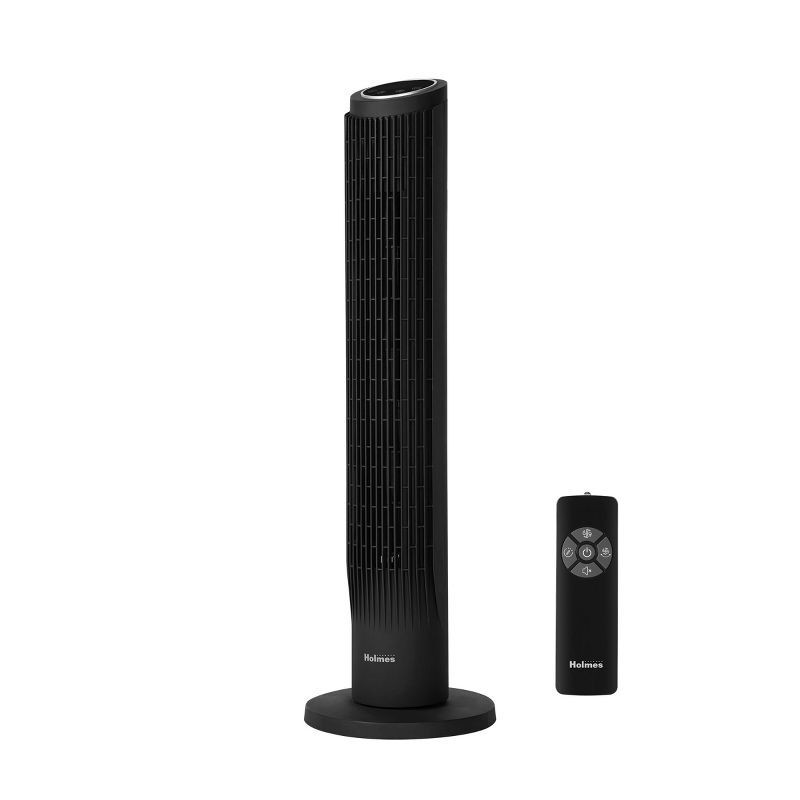 slide 1 of 11, Holmes 37" Whisper Force Tower Oscillating Fan with Clean Breeze, 1 ct