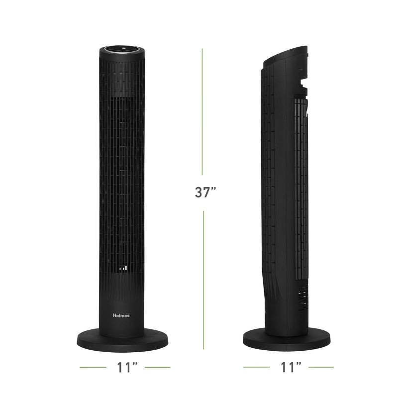 slide 8 of 11, Holmes 37" Whisper Force Tower Oscillating Fan with Clean Breeze, 1 ct