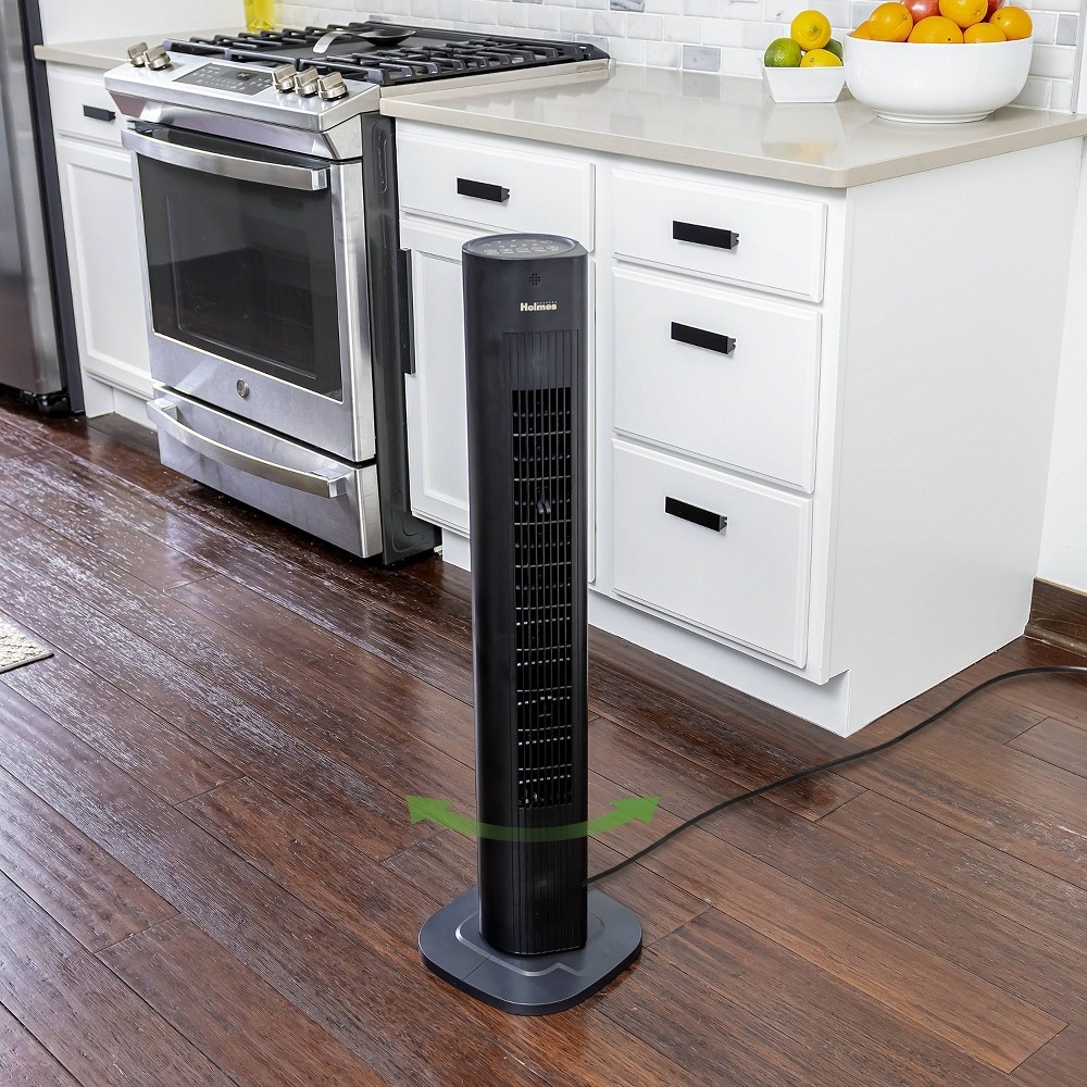 slide 9 of 11, Holmes 36" Smart Tower Oscillating Fan Black, 1 ct