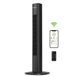 Holmes 36" Smart Tower Oscillating Fan Black