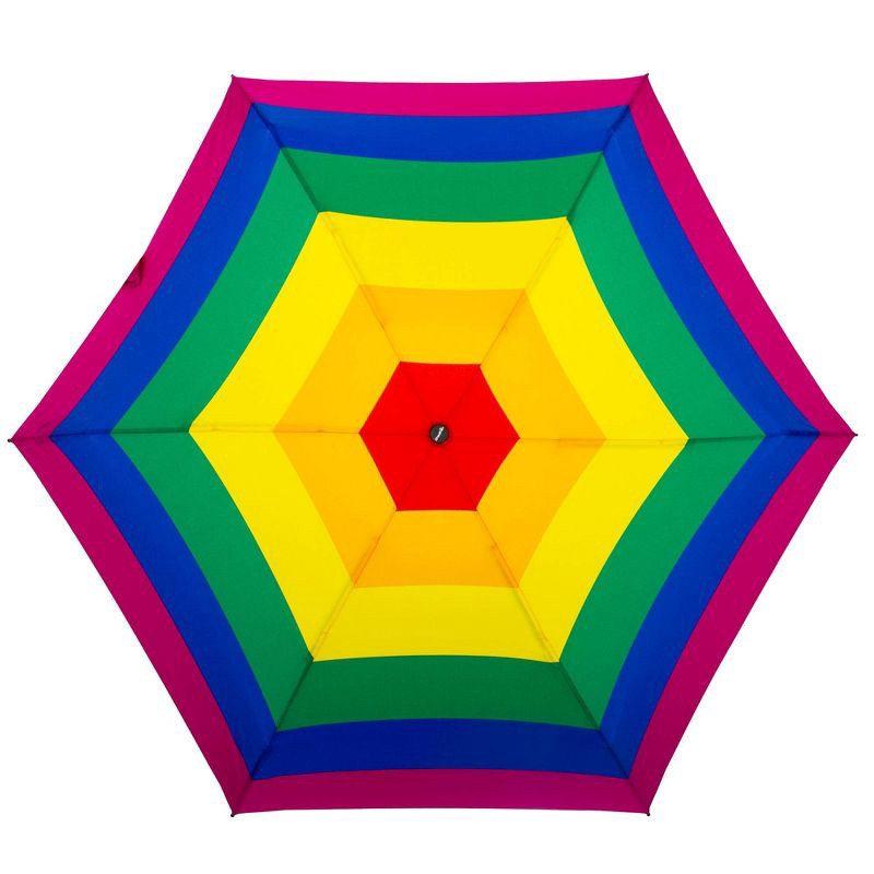 slide 2 of 5, ShedRain Mini Manual Compact Umbrella - Rainbow, 1 ct