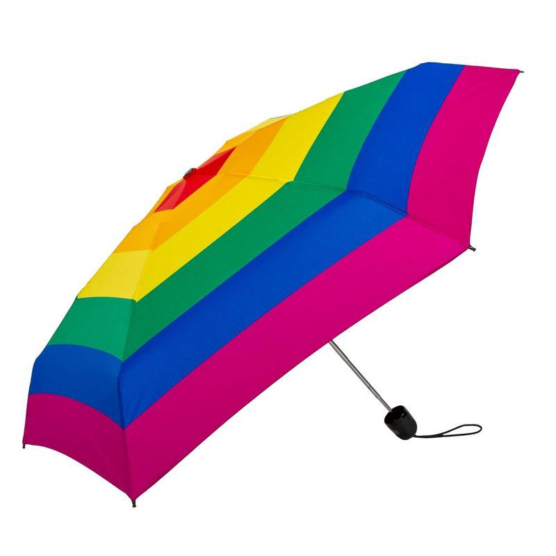 slide 3 of 5, ShedRain Mini Manual Compact Umbrella - Rainbow, 1 ct