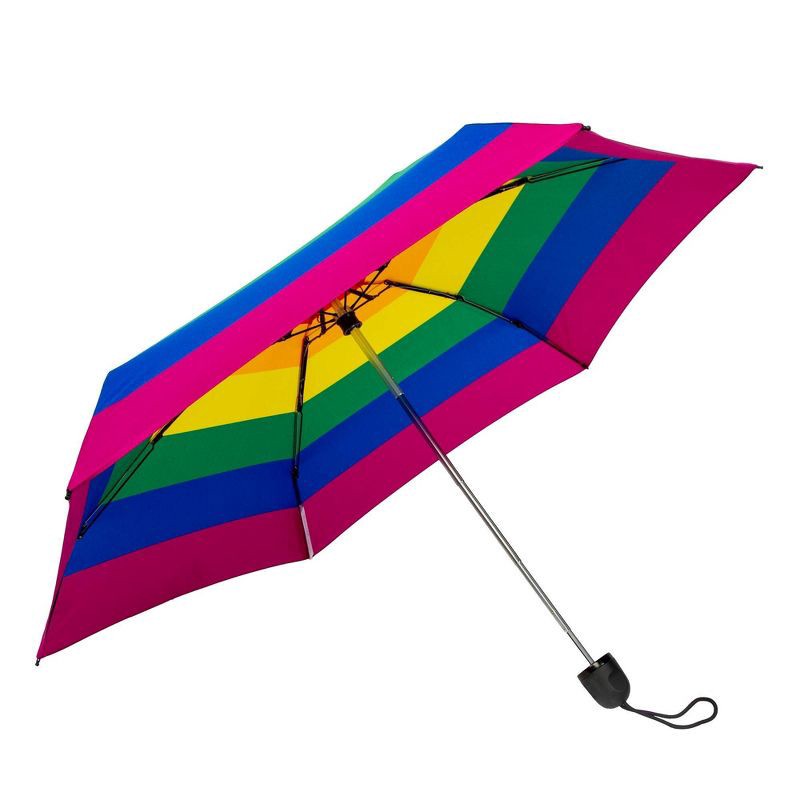 slide 4 of 5, ShedRain Mini Manual Compact Umbrella - Rainbow, 1 ct