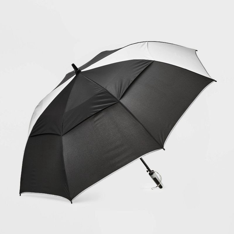 slide 1 of 5, ShedRain Golf Umbrella - Black/Stone, 1 ct