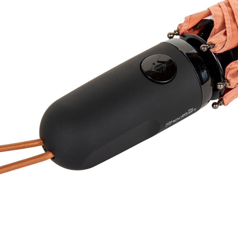 slide 5 of 5, ShedRain Auto Open Auto Close Compact Umbrella - Rose Pink: Telescoping Shaft, Solid Polyester Shell, 1 ct