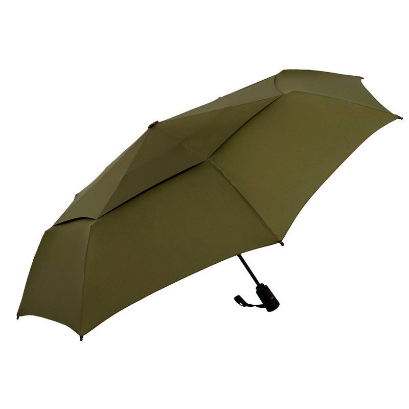slide 2 of 5, ShedRain VORTEX Auto Open Auto Close Compact Umbrella - Moss Green: Auto-Open, Auto-Close, Telescoping Shaft, 47" Span, 1 ct