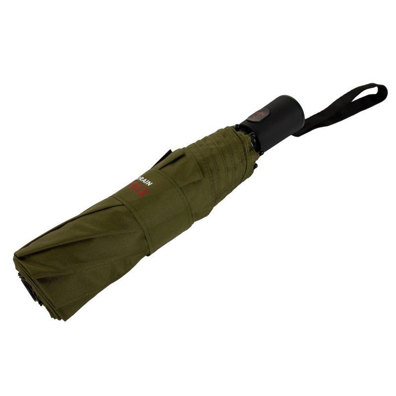 slide 4 of 5, ShedRain VORTEX Auto Open Auto Close Compact Umbrella - Moss Green: Auto-Open, Auto-Close, Telescoping Shaft, 47" Span, 1 ct