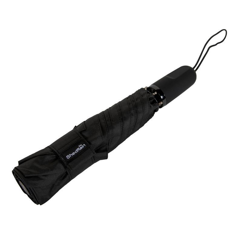 slide 3 of 4, ShedRain Auto Open Auto Close Compact Umbrella - Black, 1 ct