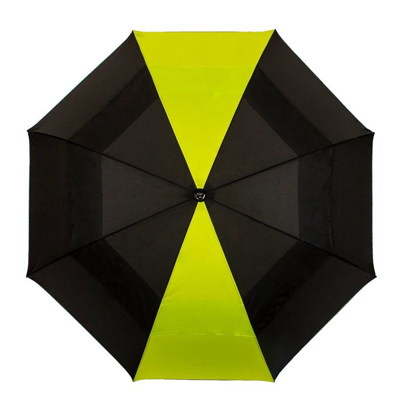 slide 2 of 5, ShedRain Golf Umbrella - Black/Lime Green: Auto-Open, Solid Pattern, 60" Span, Polyester Canvas, Plastic Handle, 1 ct