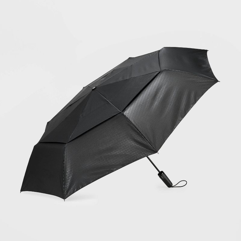 slide 1 of 5, ShedRain JUMBO Auto Open Auto Close Compact Umbrella - Black, 1 ct