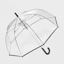 ShedRain Bubble Umbrella - Clear: Auto-Open Solid Plastic Handle, 52" Span