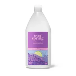 Lavender & Bergamot Ultra-Concentrated Liquid Laundry Detergent 64 Loads - 32 fl oz - Everspring™: Paraben-Free, Phosphate-Free