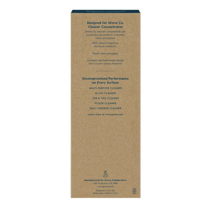 slide 2 of 9, Grove Co. Reusable Cleaning Glass Spray Bottle - White, 1 ct