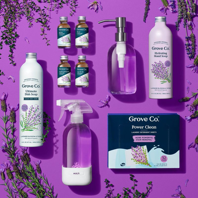 slide 5 of 7, Grove Co. Lavender Multi-Purpose Cleaner Concentrates - 2 fl oz/2ct, 2 fl oz, 2 ct