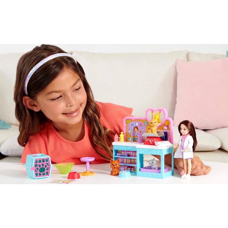 slide 2 of 9, Barbie Chelsea Pet Vet Doll Playset, 1 ct