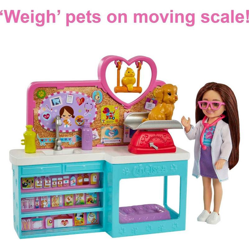 slide 4 of 9, Barbie Chelsea Pet Vet Doll Playset, 1 ct